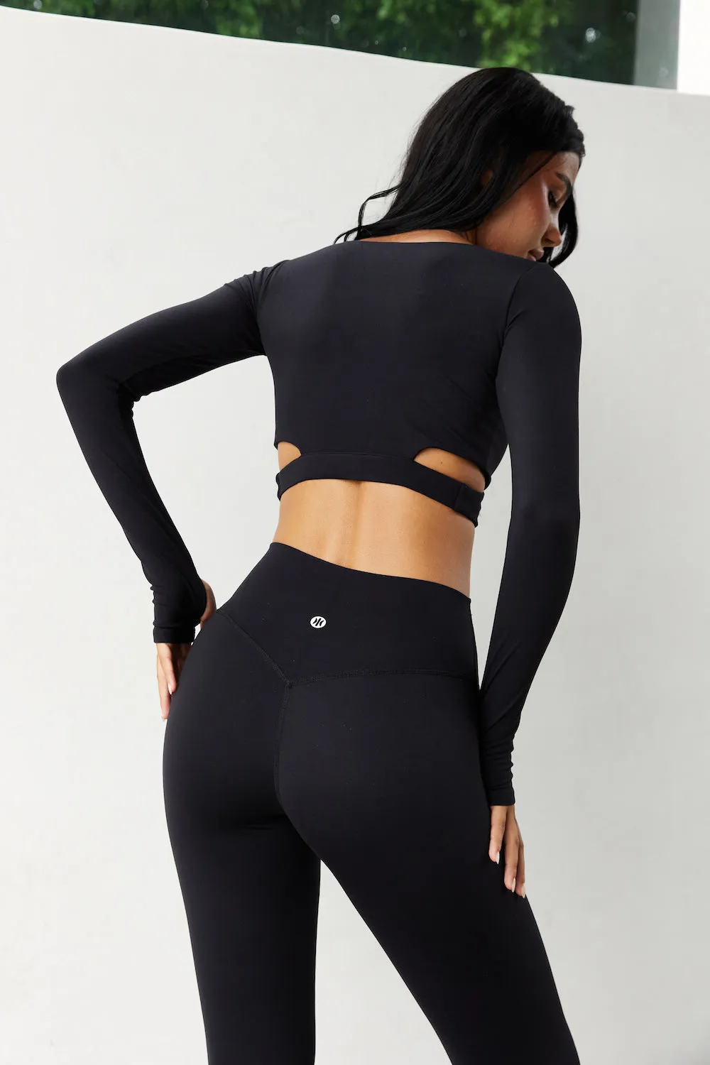 Astoria BALANCE Crossover Sleeve Crop - Black sold by Astoria Activewear product image thumbnail 4