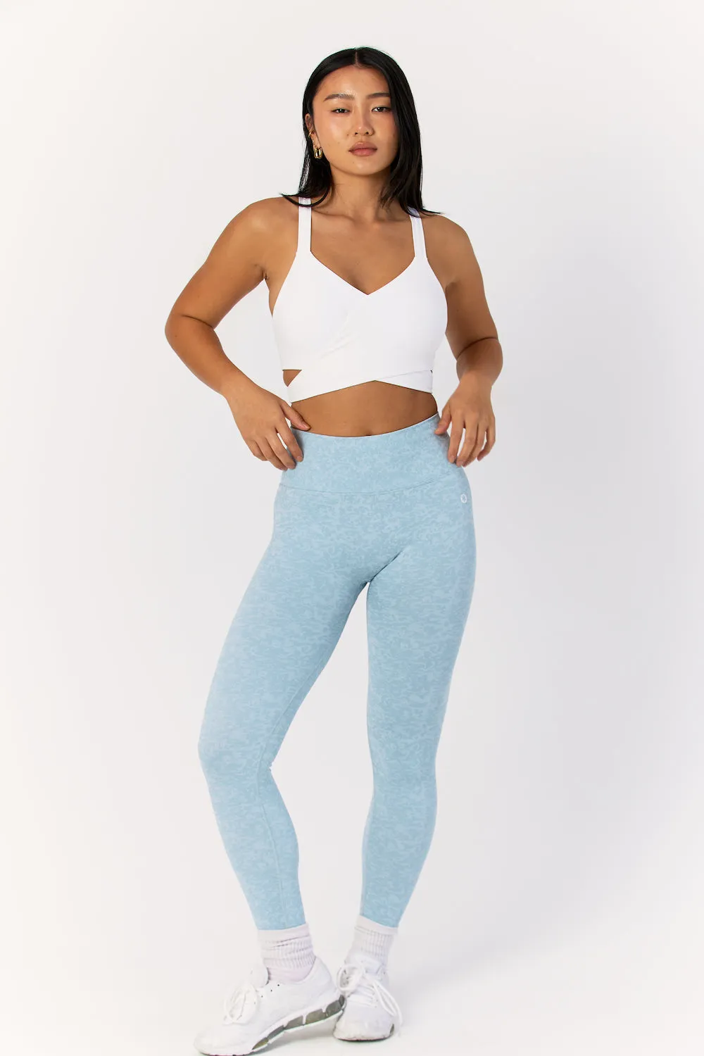 Astoria LIVE LUXE Crossover Crop - White sold by Astoria Activewear product image thumbnail 4