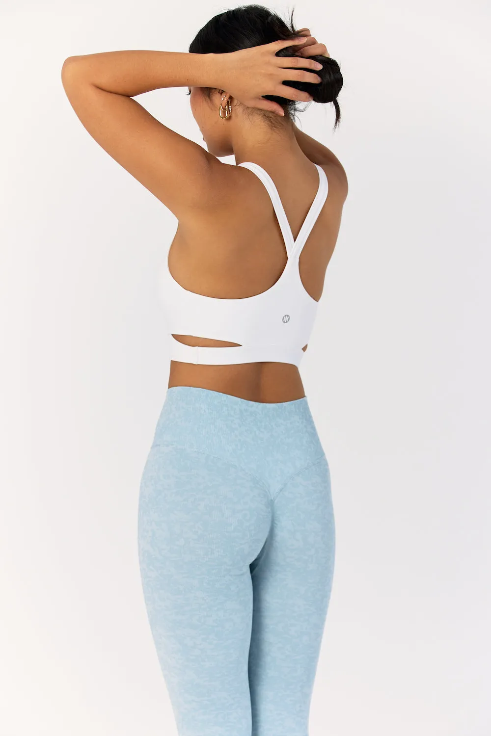 Astoria LIVE LUXE Crossover Crop - White sold by Astoria Activewear product image thumbnail 2