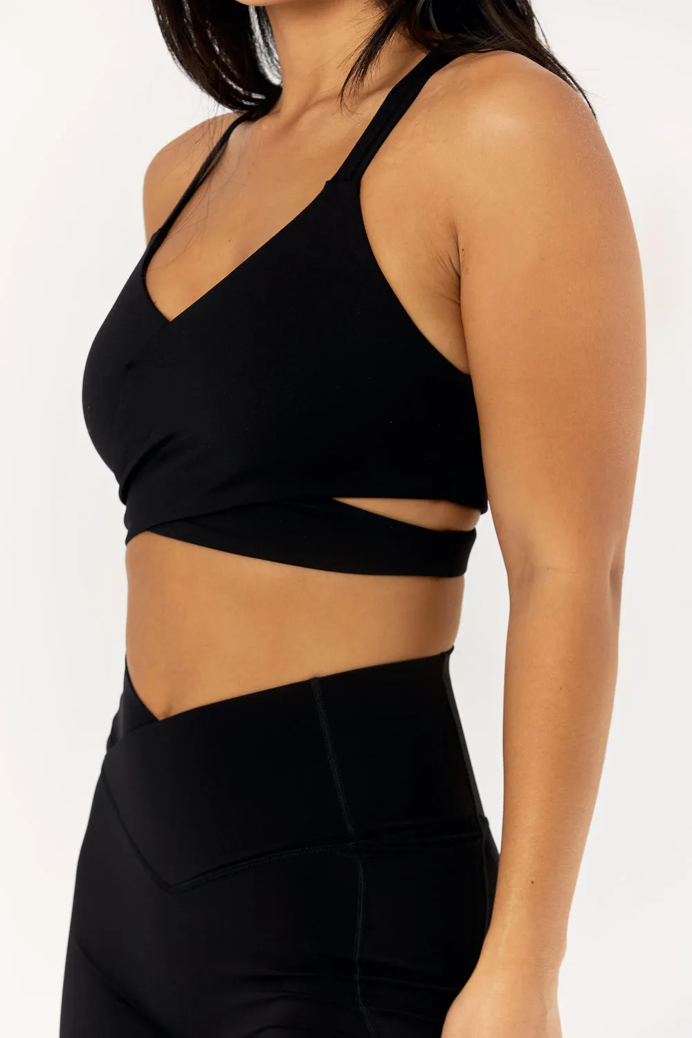 Astoria LIVE LUXE Crossover Crop - Black sold by Astoria Activewear product image thumbnail 4