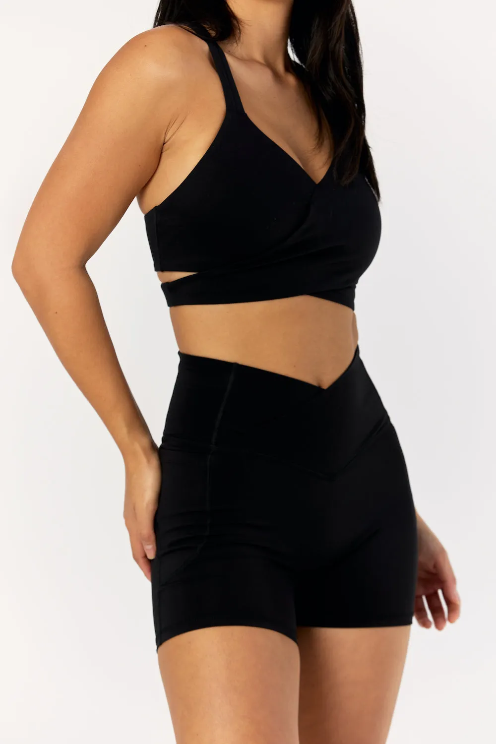 Astoria LIVE LUXE Crossover Crop - Black sold by Astoria Activewear product image thumbnail 2