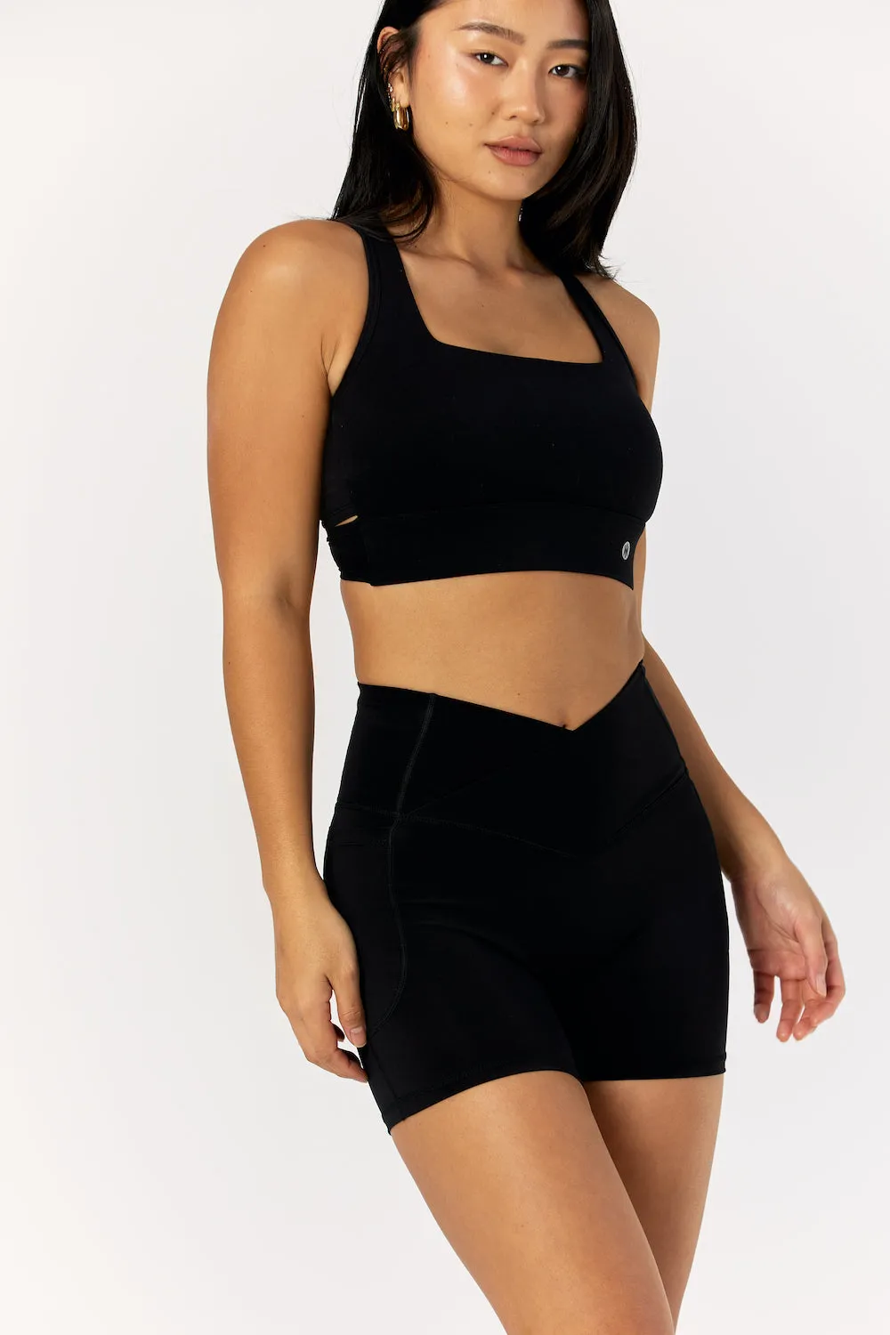 Astoria LIVE LUXE Square Neck Crop - Black sold by Astoria Activewear product image thumbnail 4