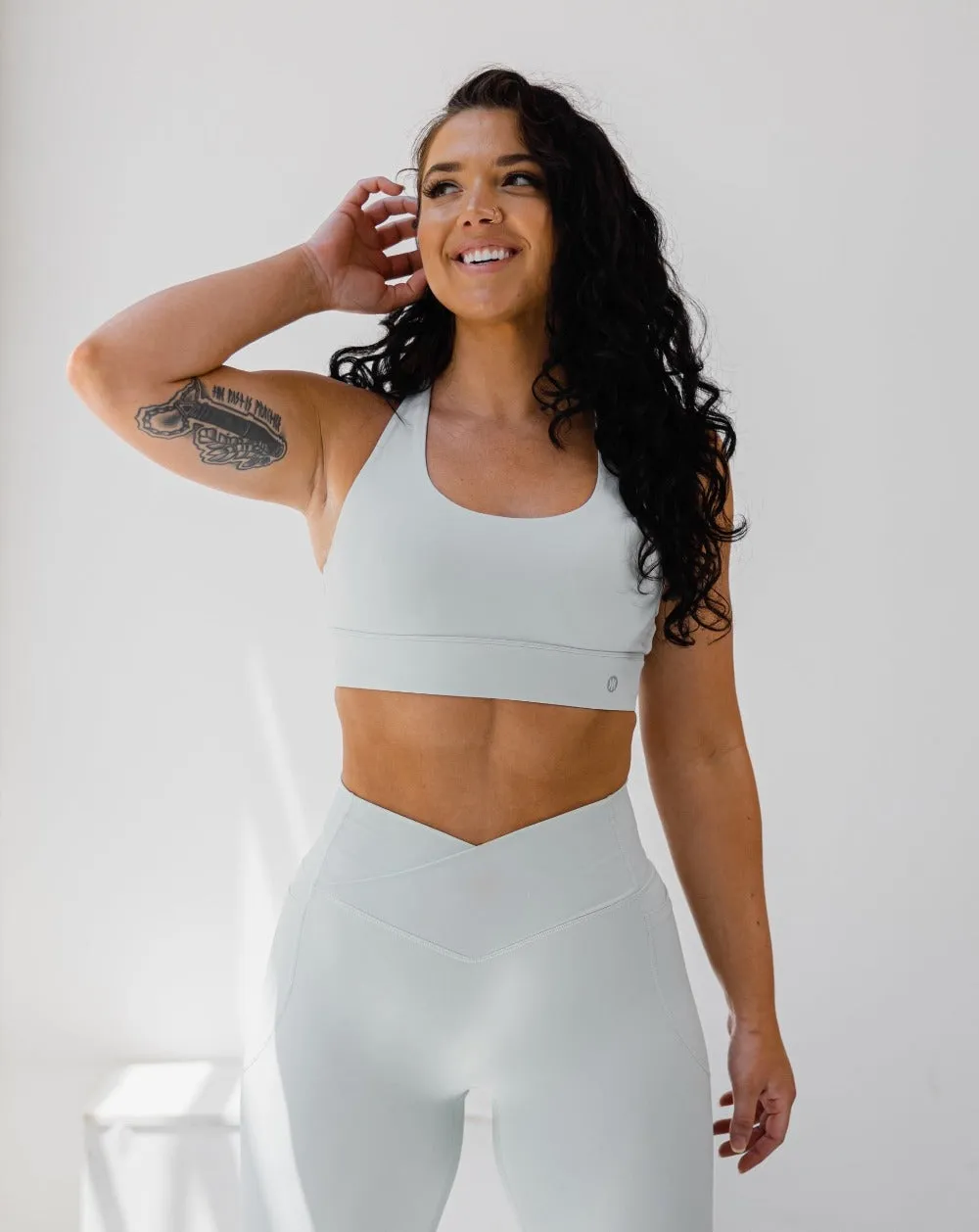 Astoria LUXE POWER Sports Bra - Ice Blue sold by Astoria Activewear product image thumbnail 3