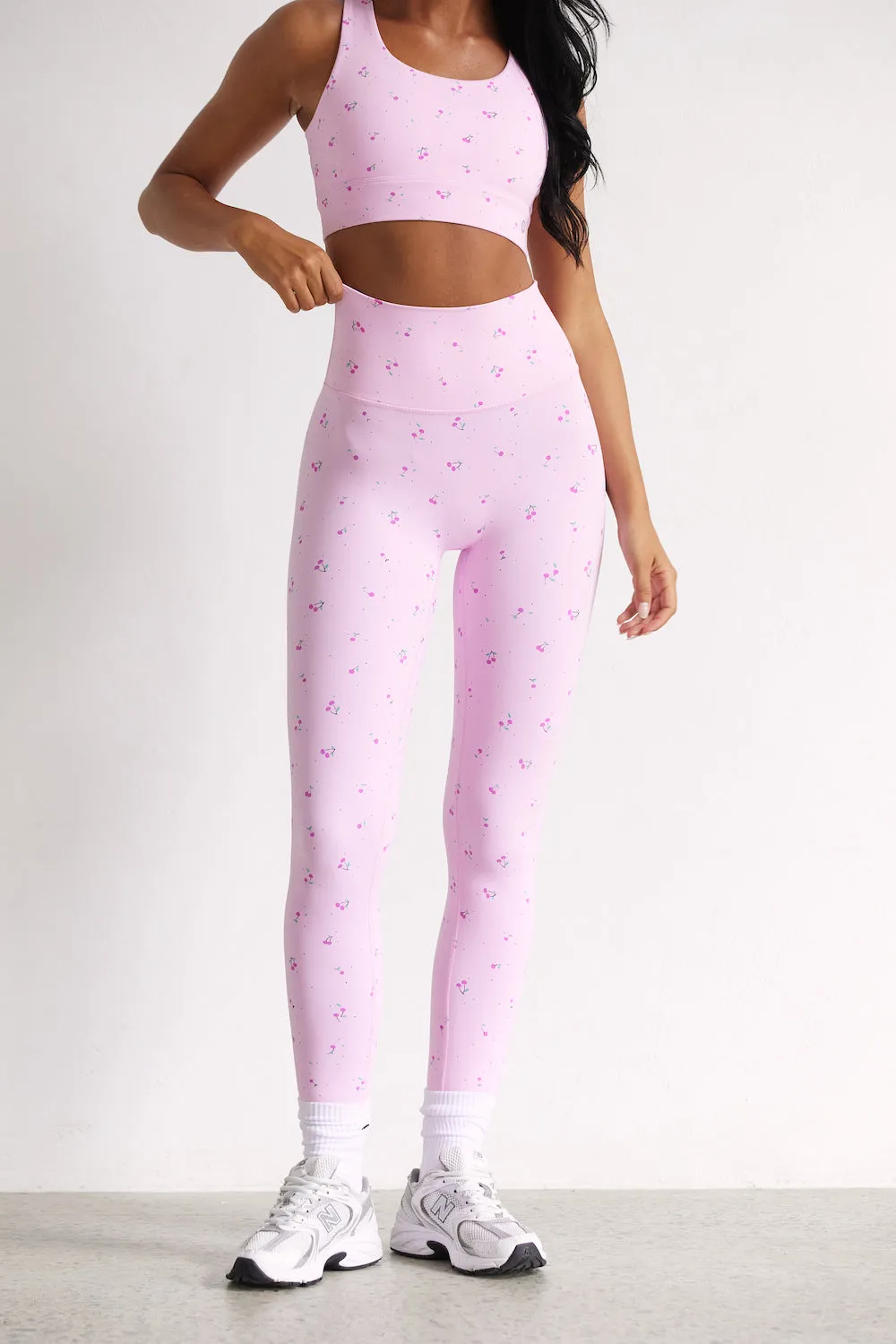 Astoria LUXE BLOSSOM Full Length Legging - Cherry sold by Astoria Activewear product image thumbnail 2