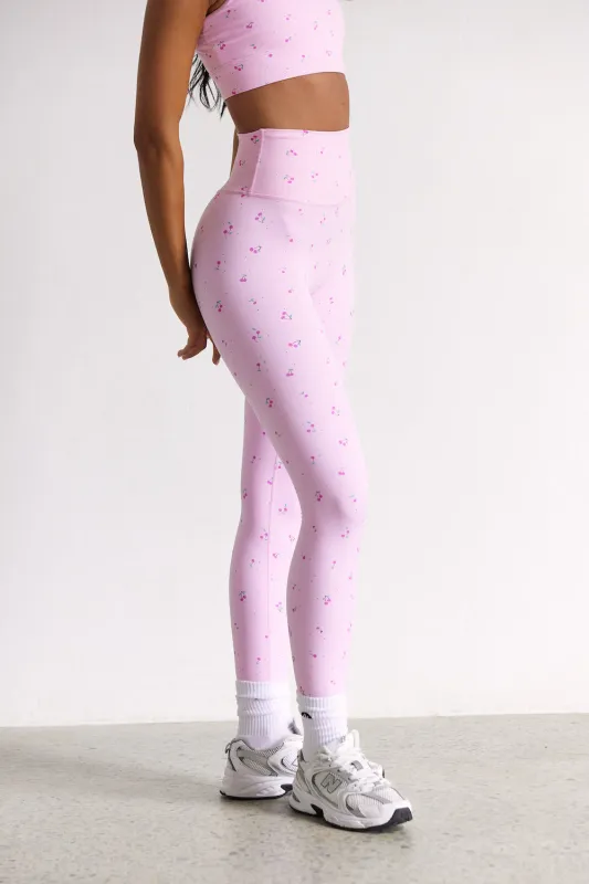 Astoria LUXE BLOSSOM Full Length Legging - Cherry sold by Astoria Activewear
