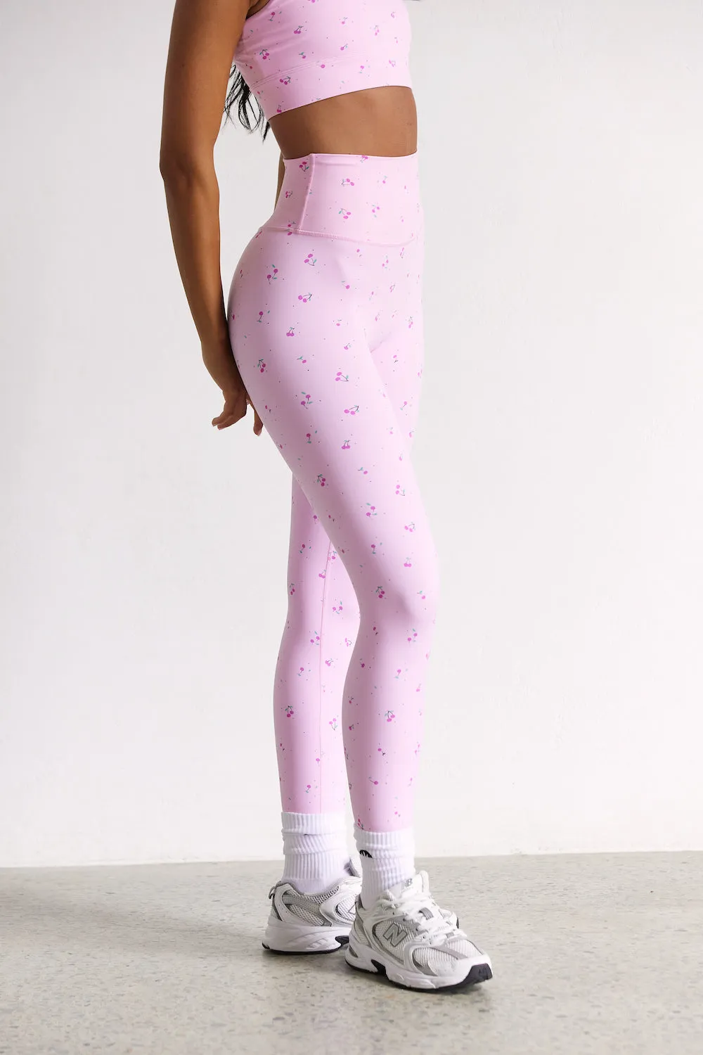 Astoria LUXE BLOSSOM Full Length Legging - Cherry sold by Astoria Activewear