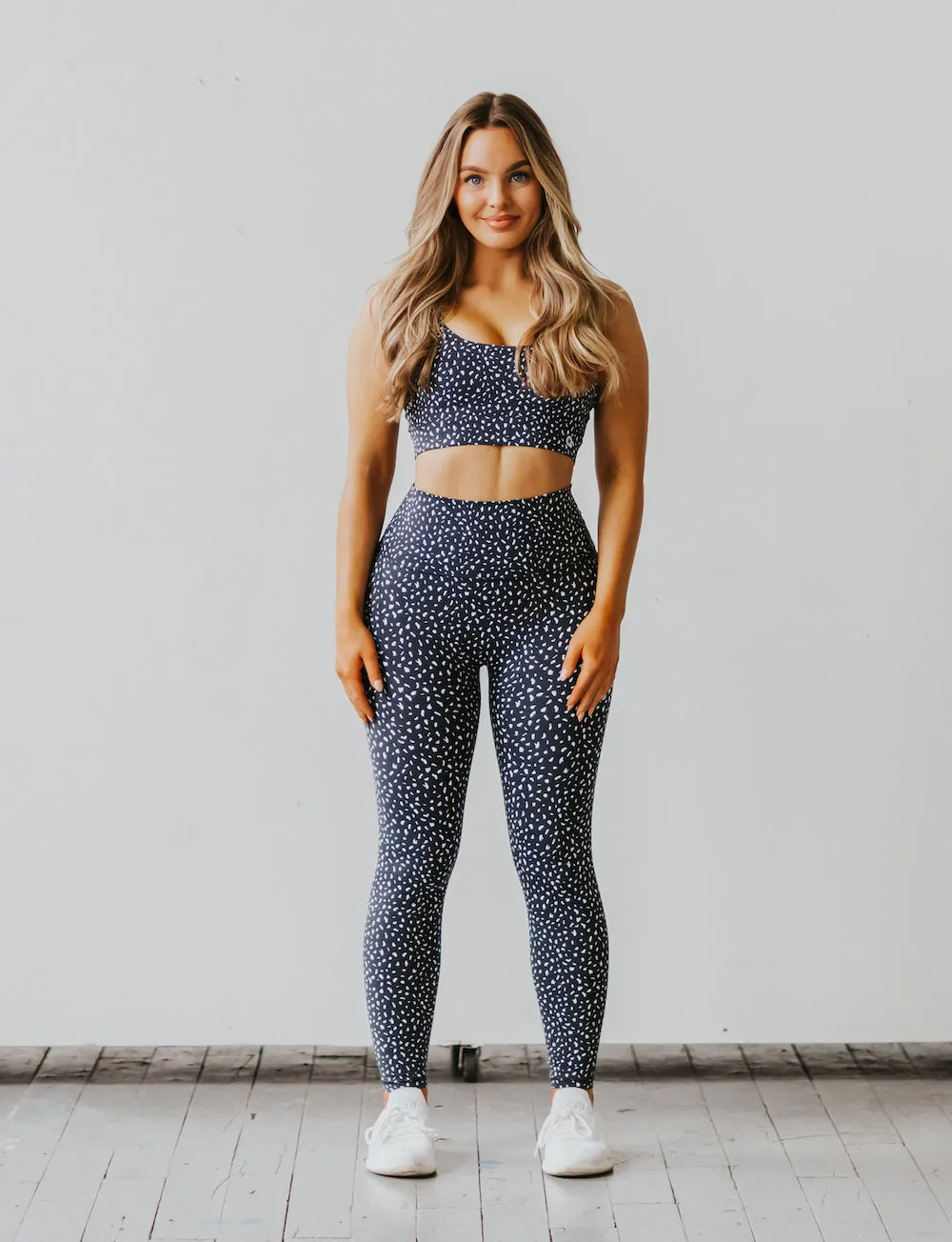 Astoria LUXE IGNITE Sports Bra - Black Speckle sold by Astoria Activewear product image thumbnail 4