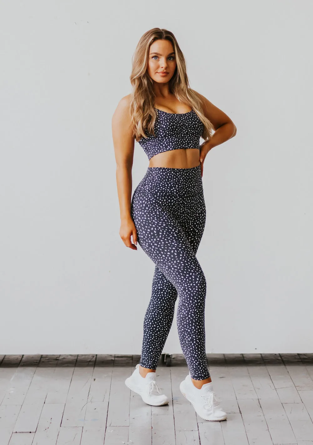 Astoria LUXE IGNITE Sports Bra - Black Speckle sold by Astoria Activewear product image thumbnail 5
