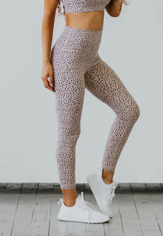Astoria LUXE IGNITE Full Length Legging - Beige Speckle sold by Astoria Activewear