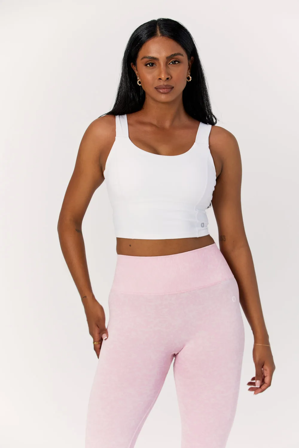 Astoria LIVE LUXE Crossed Sports Crop - White sold by Astoria Activewear product image thumbnail 5