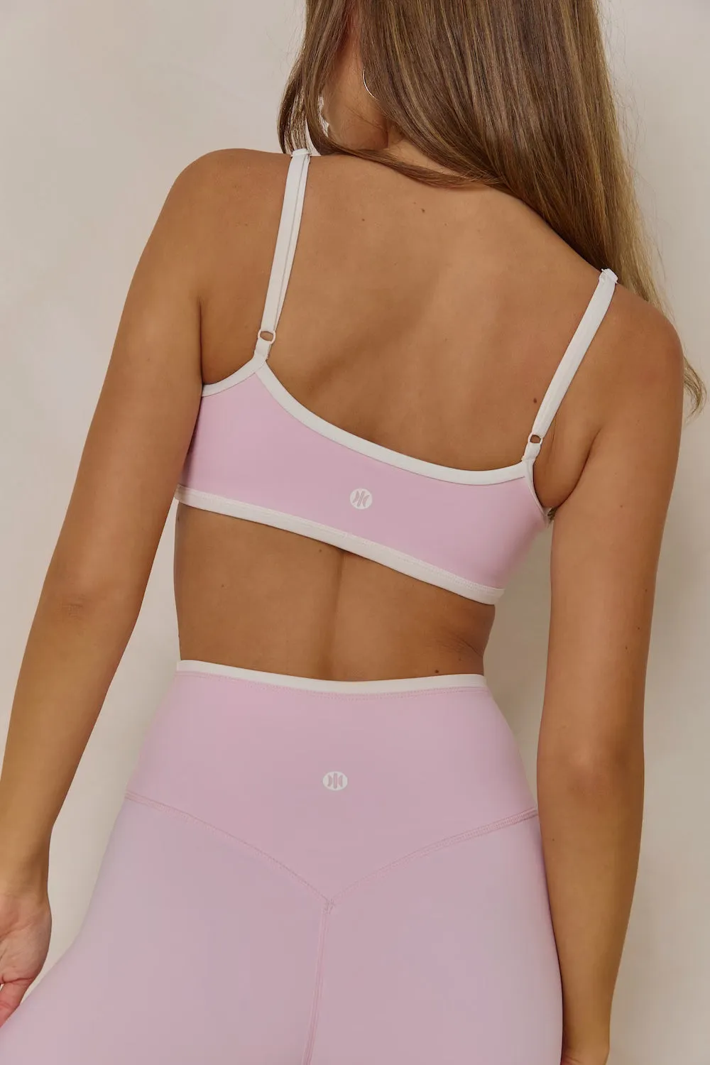 Astoria LUXE BALANCE Minimalist Sports Bra - Pink/Cream sold by Astoria Activewear product image thumbnail 2