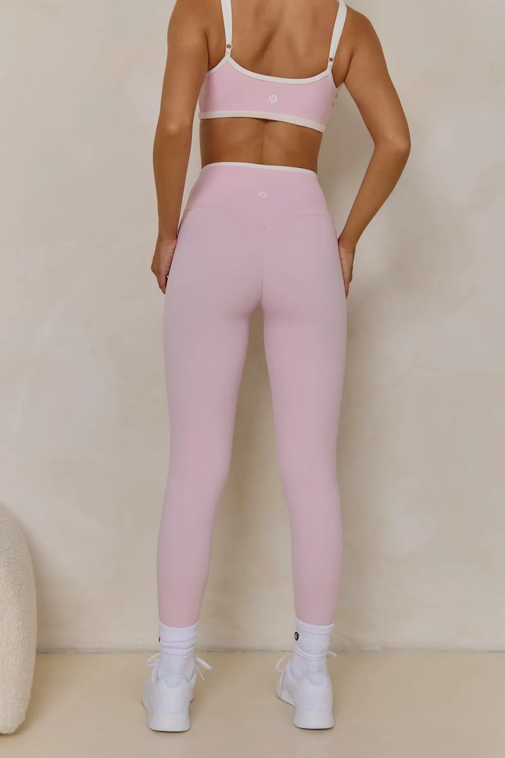 Astoria LUXE BALANCE Full Length Legging - Pink/Cream sold by Astoria Activewear product image thumbnail 5