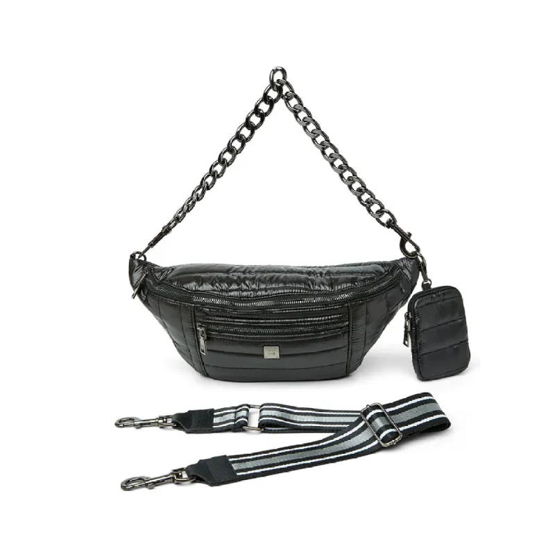 Sister Sling Bag in Shiny Black sold by Think Royln