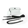 Downtown Crossbody in White Patent sold by Think Royln