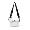 Downtown Crossbody in White Patent sold by Think Royln