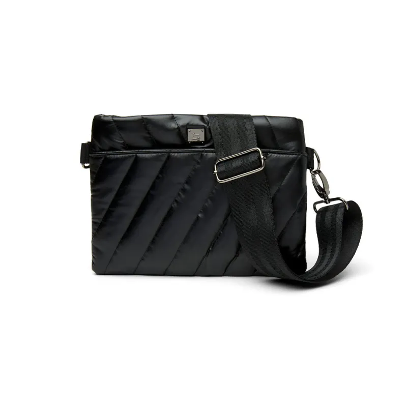 Diagonal 2.0 Bum Bag Pearl Black made by Think Royln