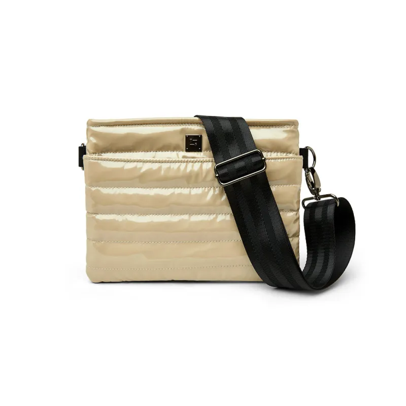 Bum Bag 2.0 Blonde Patent with Black Strap made by Think Royln
