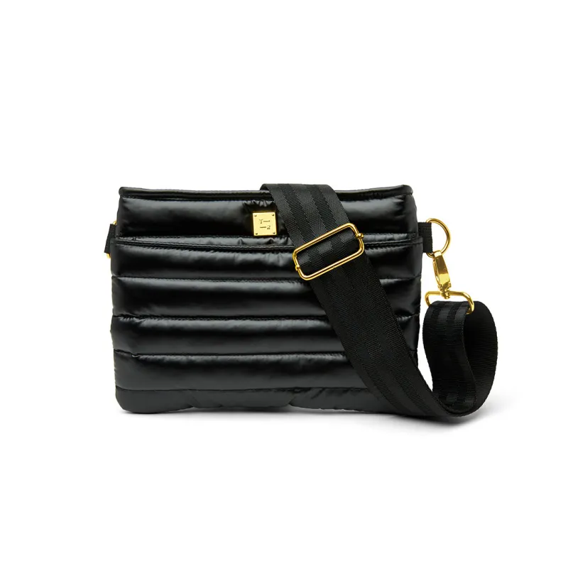 Bum Bag 2.0 Pearl Black with Gold made by Think Royln