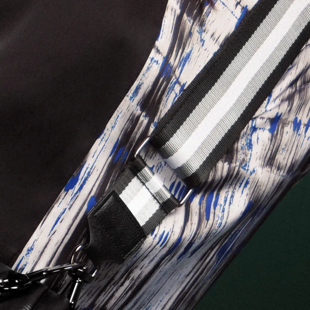 Crossbody Straps Black Pewter White Luxe Trim Strap sold by Think Royln product image thumbnail 5