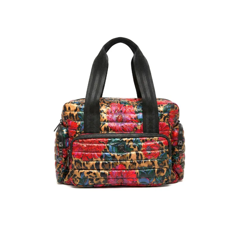 Voyager Travel Bag Leopard Floral made by Think Royln