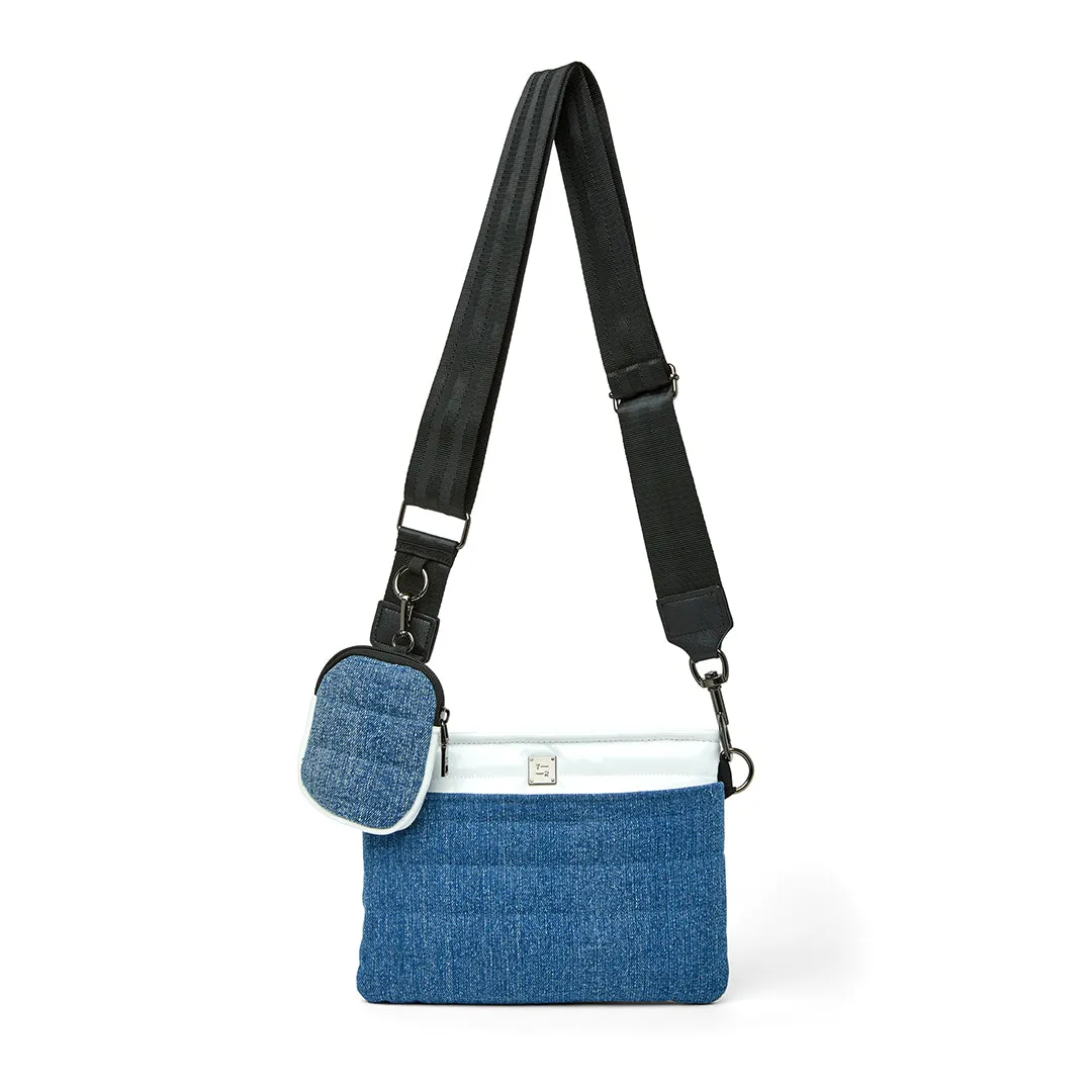Downtown Crossbody in Stone Washed Denim sold by Think Royln product image thumbnail 3