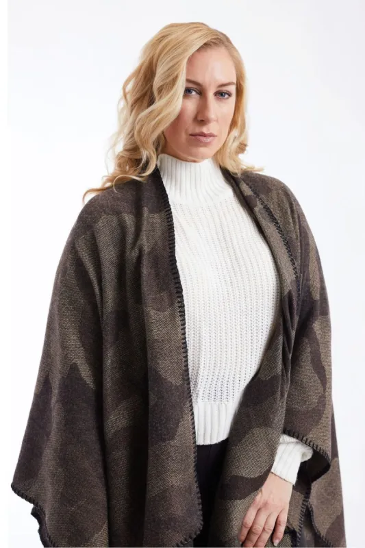 Selena - Poncho Scarf sold by Just Cozy