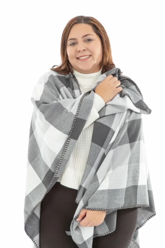 Olive - Poncho Scarf sold by Just Cozy