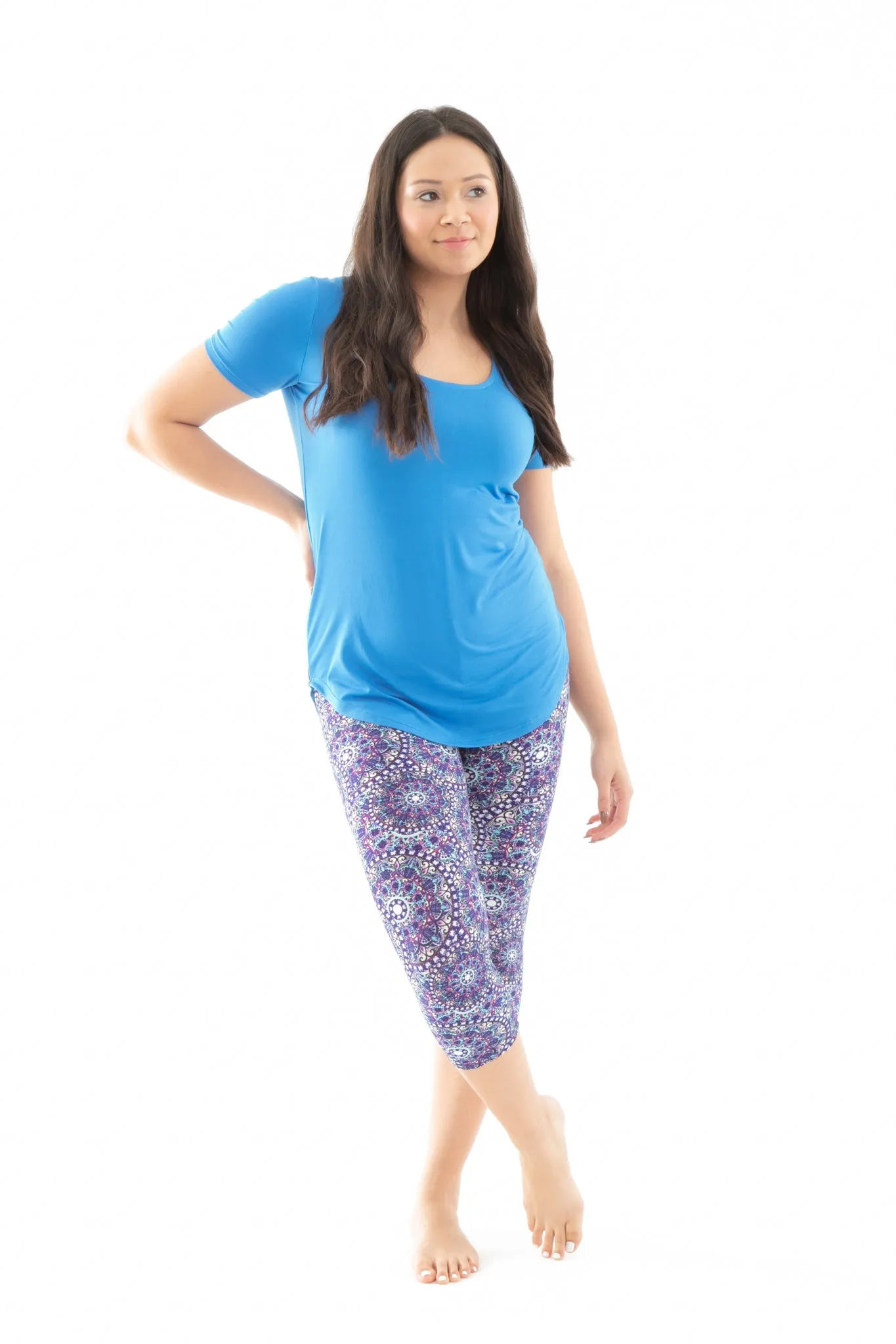 Purple Mandala - Capris sold by Just Cozy product image thumbnail 2