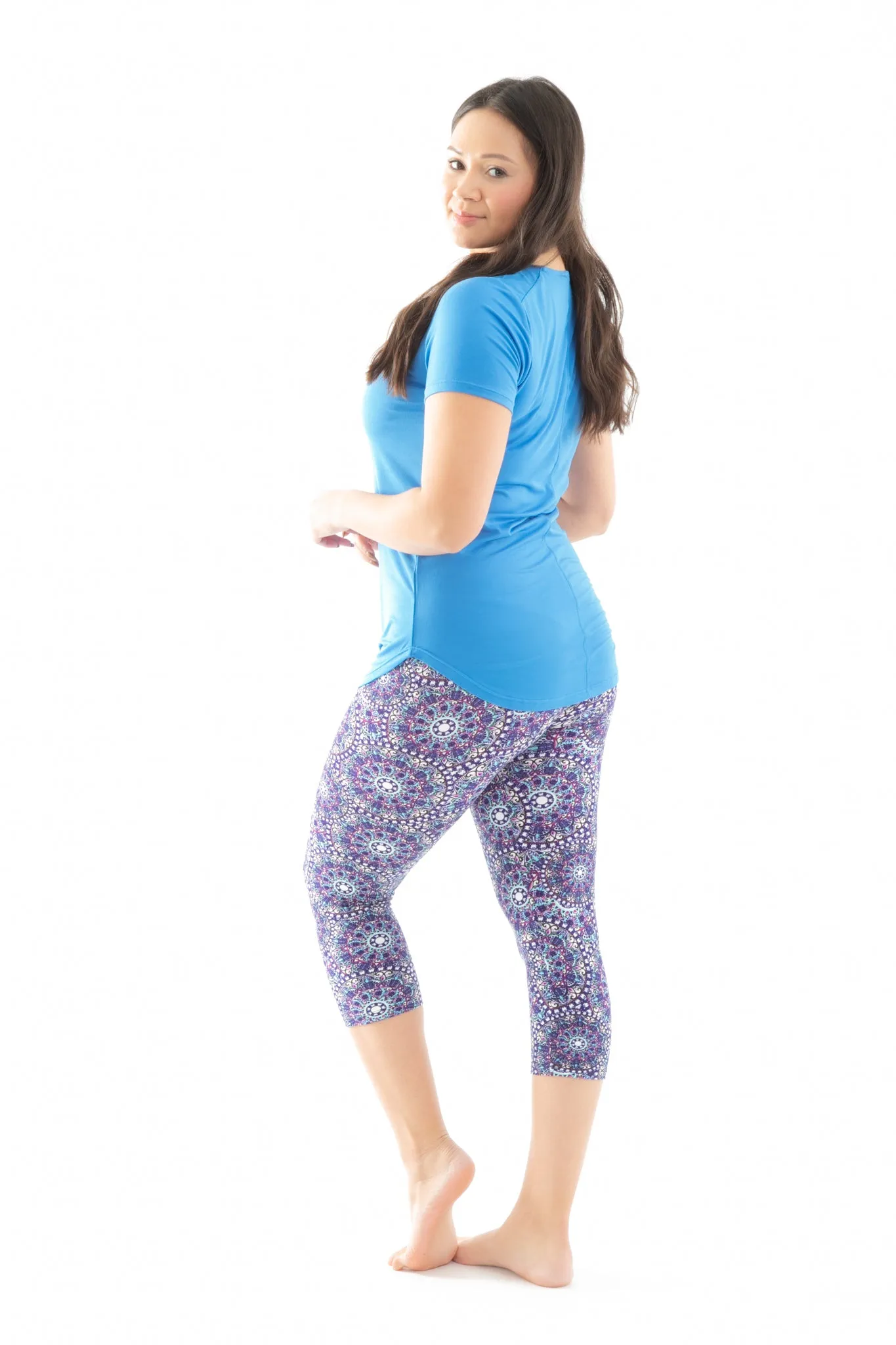 Purple Mandala - Capris sold by Just Cozy product image thumbnail 4