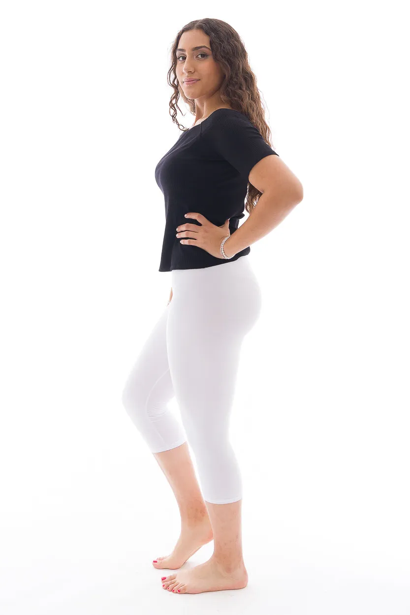 White - Capris sold by Just Cozy product image thumbnail 3