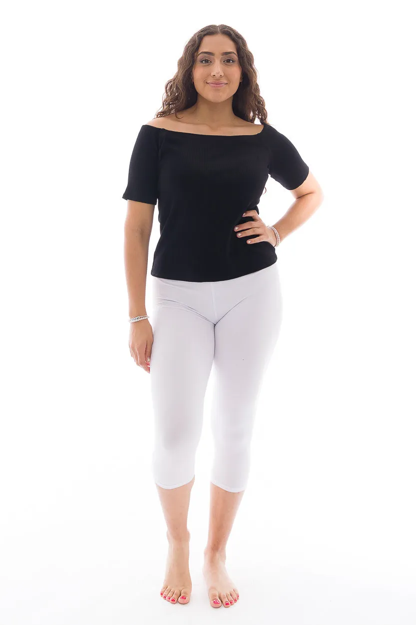 White - Capris sold by Just Cozy product image thumbnail 2