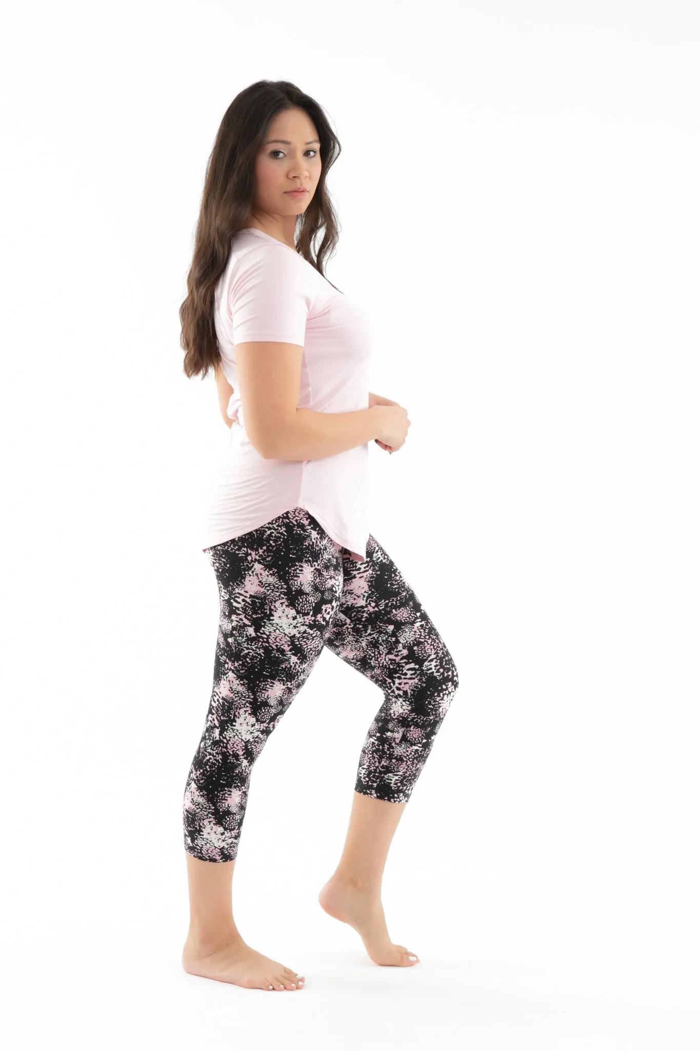 Pink Splash - Capris sold by Just Cozy product image thumbnail 5