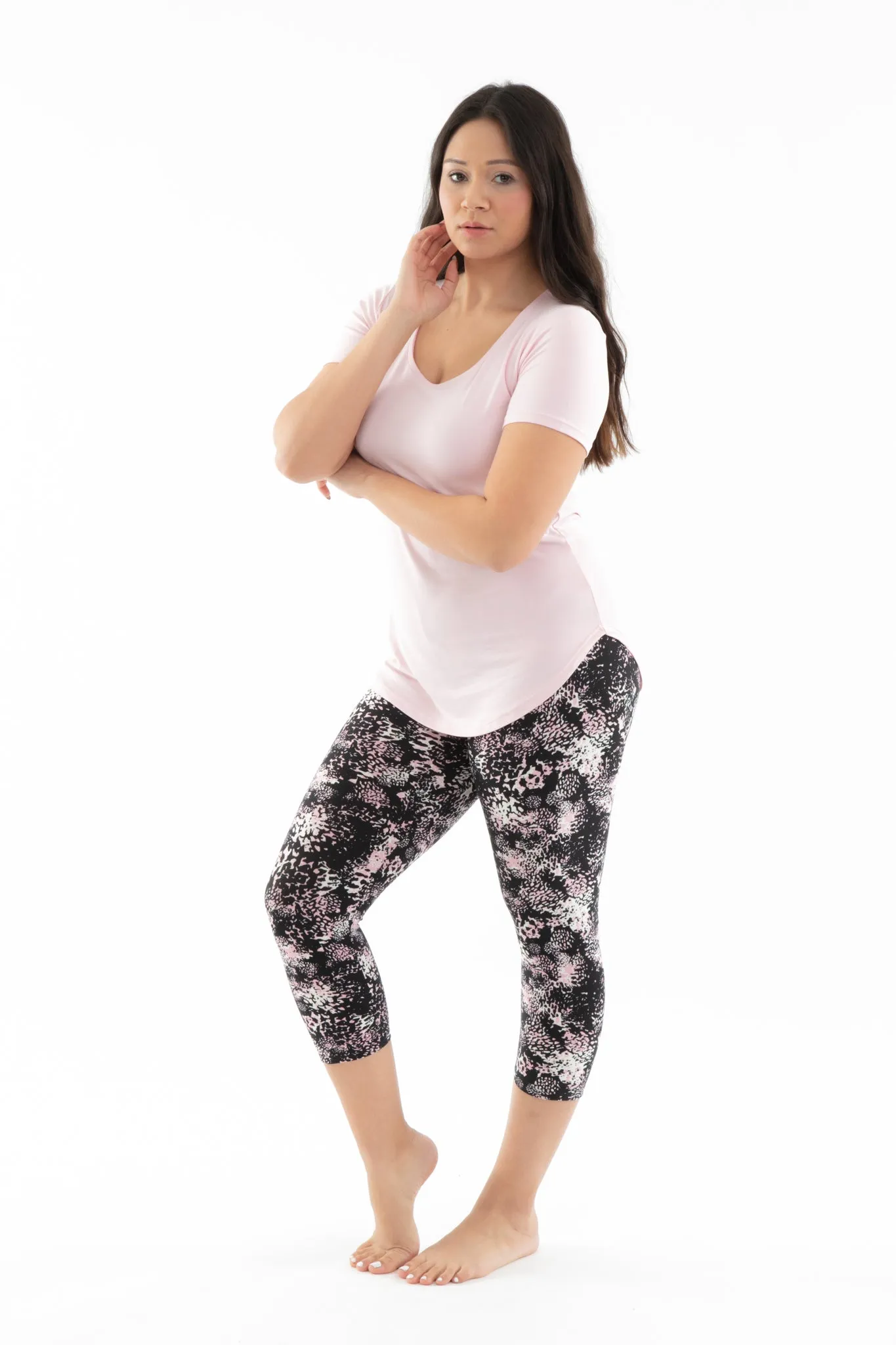 Pink Splash - Capris sold by Just Cozy product image thumbnail 2