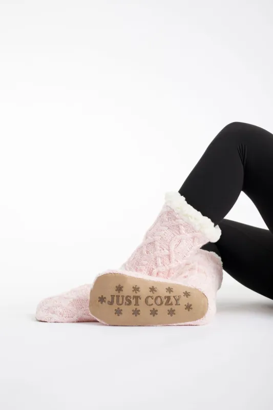 Baby Pink - Cozy Slipper Socks sold by Just Cozy