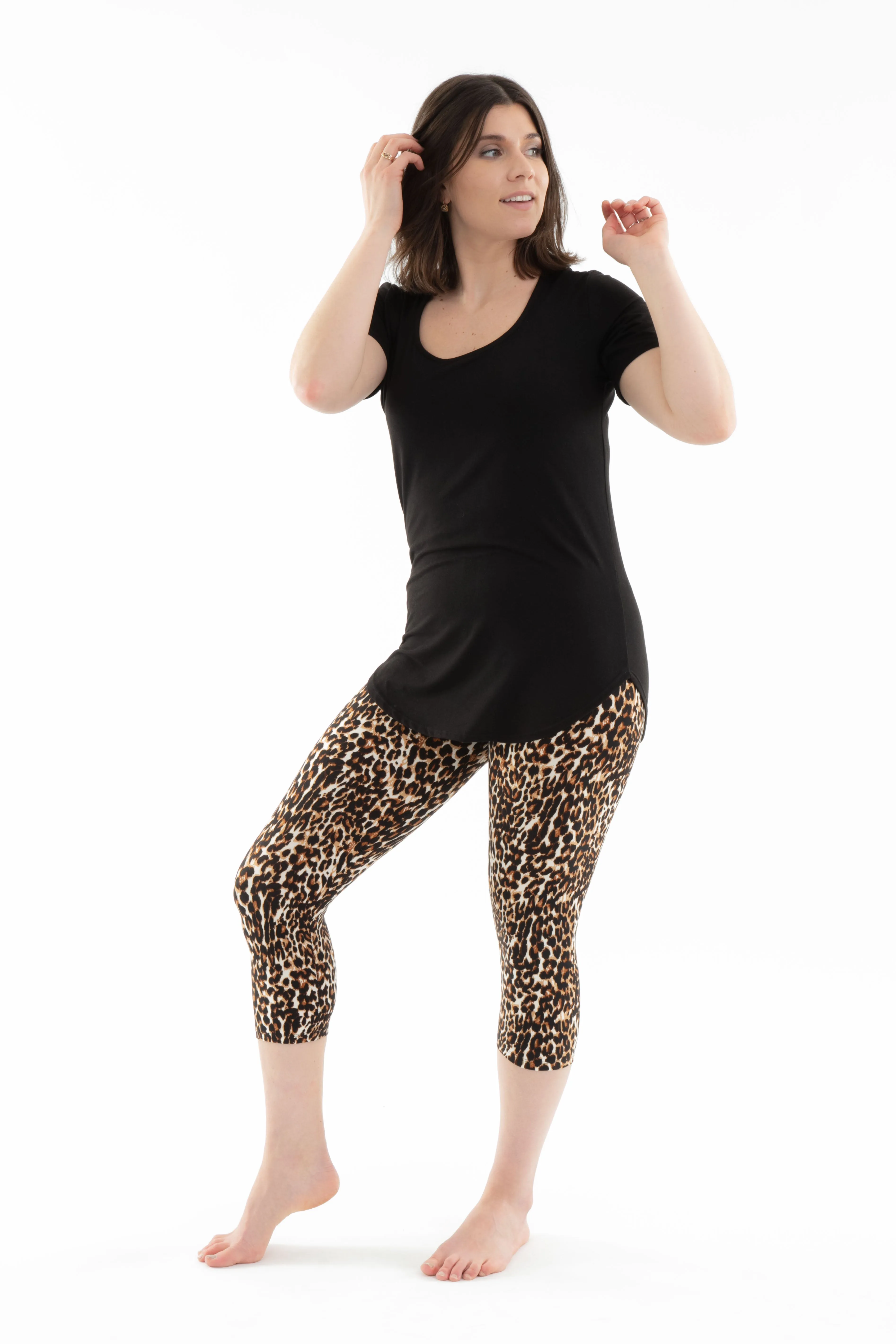 Cute Leopard - Capris sold by Just Cozy product image thumbnail 2
