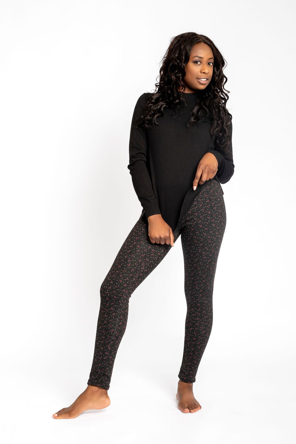 Tiny Red Flowers - Cozy Lined sold by Just Cozy product image thumbnail 3