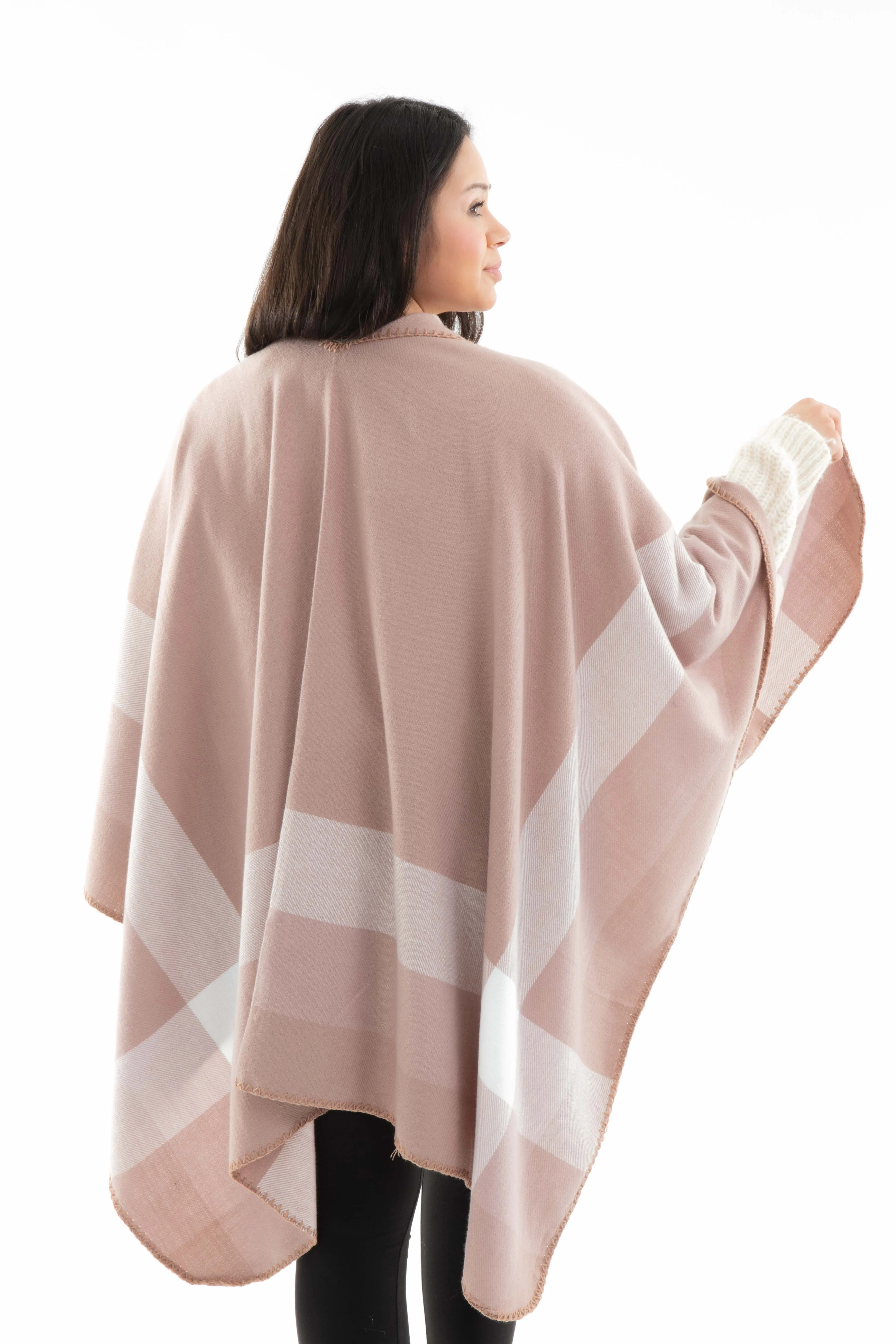 Janelle - Poncho Scarf sold by Just Cozy product image thumbnail 3