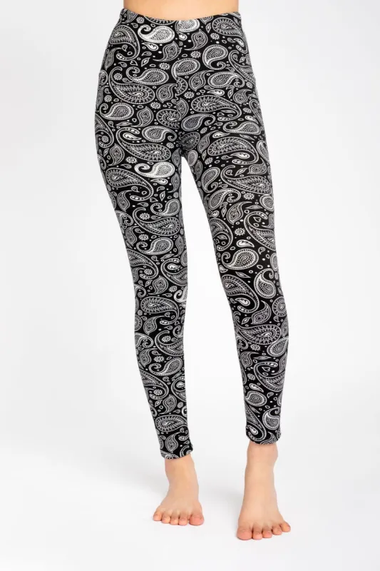 Black Paisley - Cozy Lined sold by Just Cozy