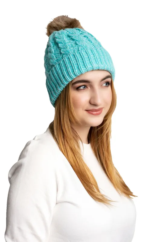 Cyan - Cozy Lined Hat sold by Just Cozy