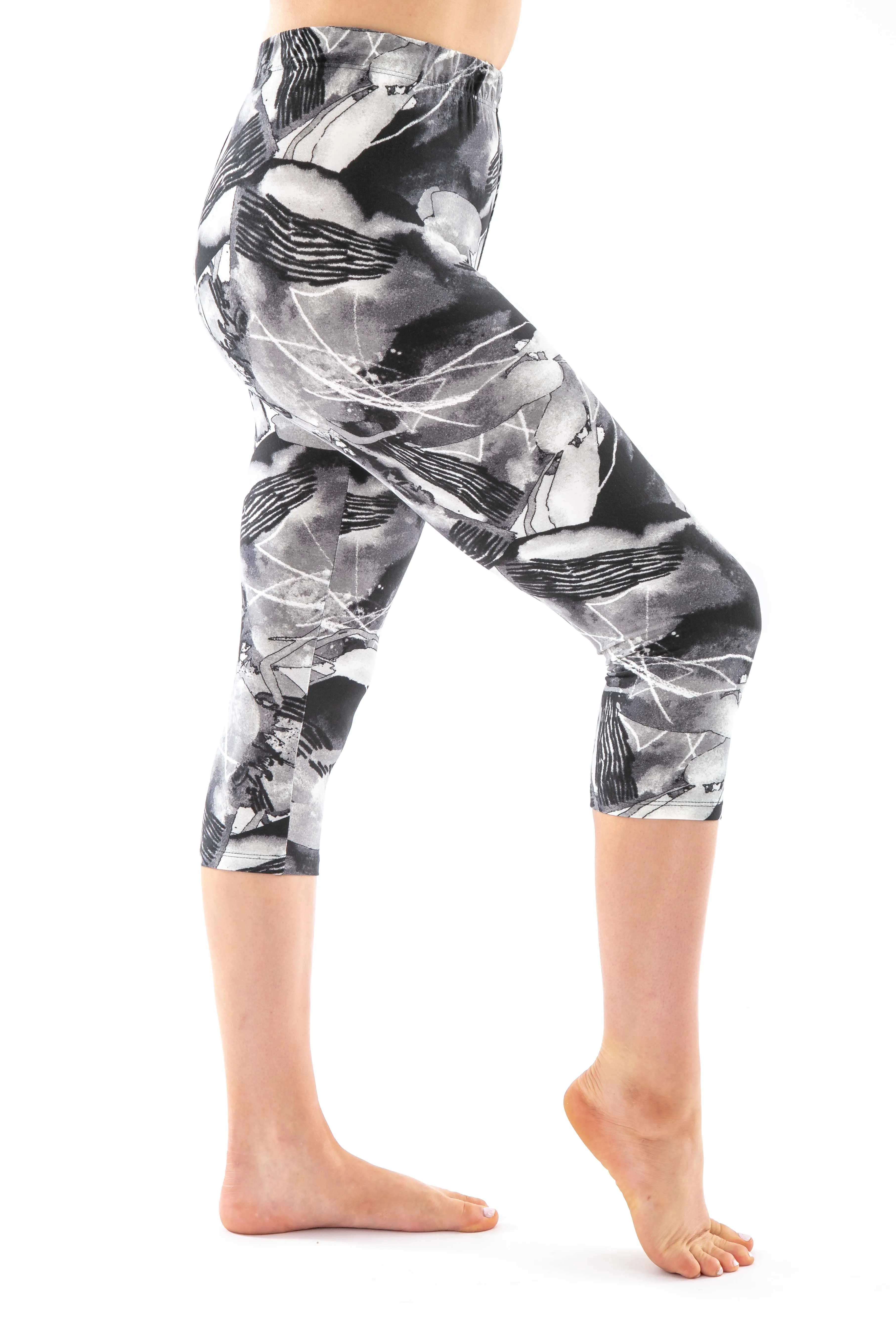 Grey Tie Dye - Capris sold by Just Cozy