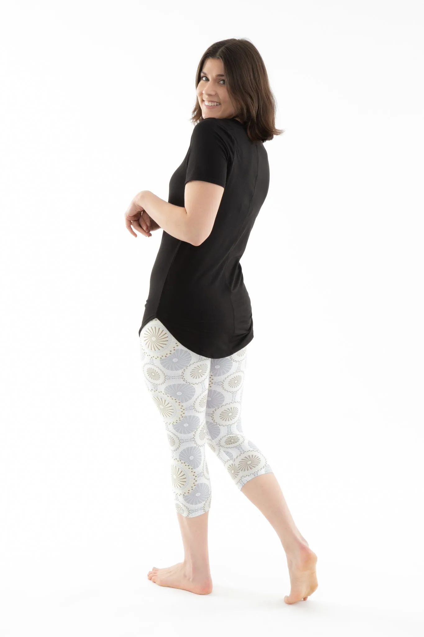 Gray Shapes - Capris sold by Just Cozy product image thumbnail 5