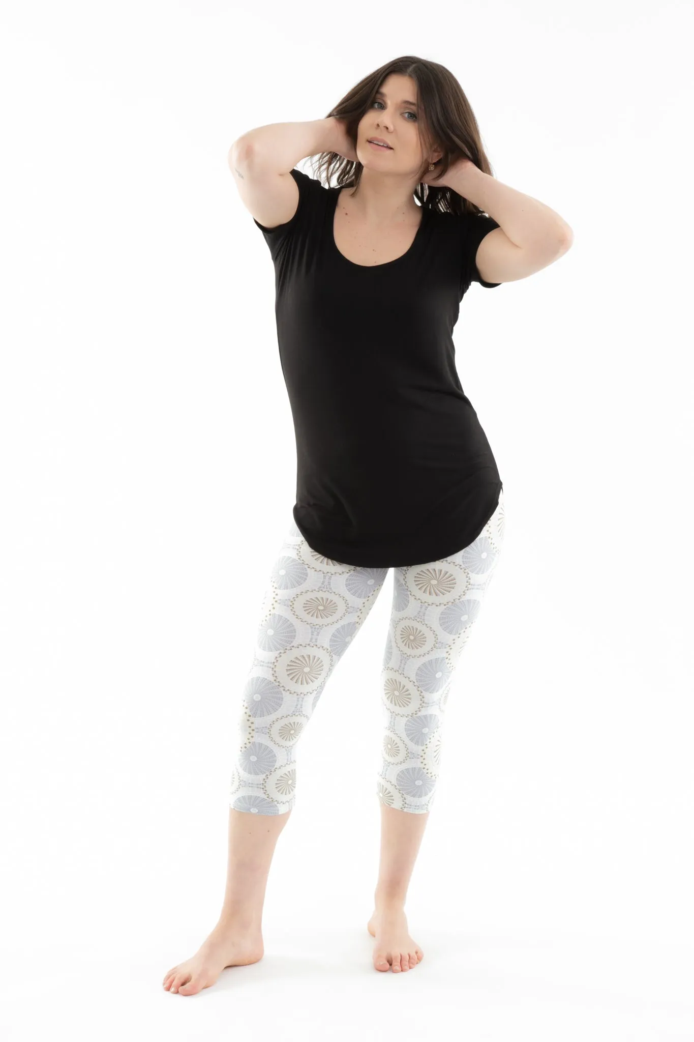Gray Shapes - Capris sold by Just Cozy product image thumbnail 4