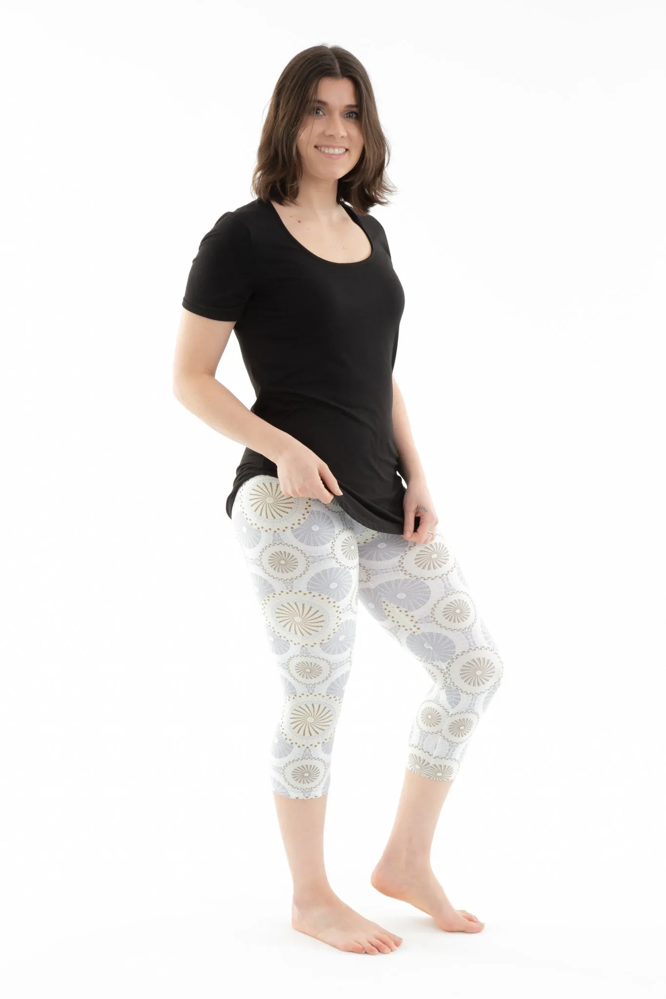 Gray Shapes - Capris sold by Just Cozy product image thumbnail 2