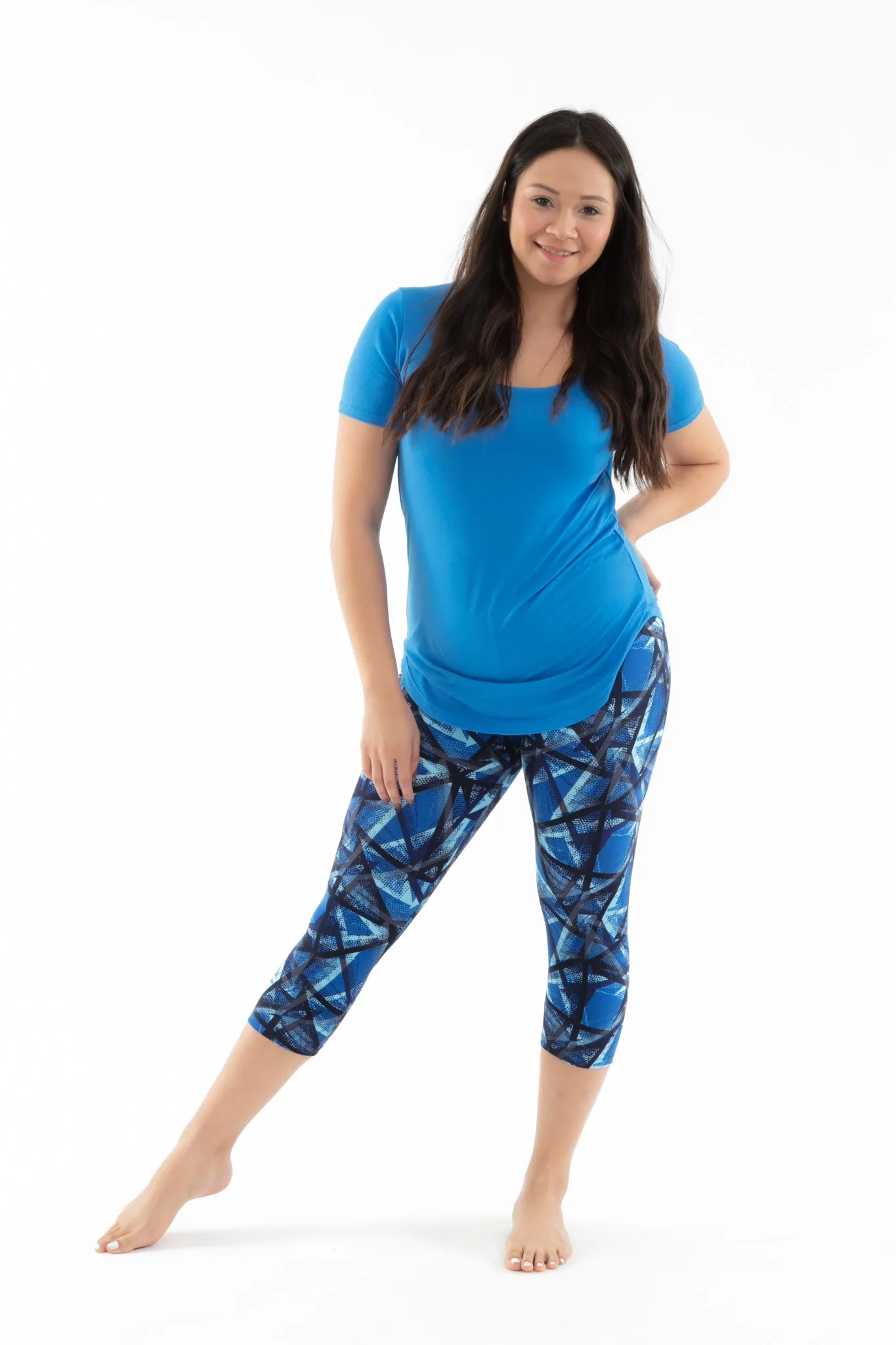 Abstract Bluish - Capris sold by Just Cozy product image thumbnail 2