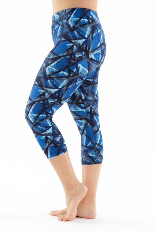 Abstract Bluish - Capris sold by Just Cozy