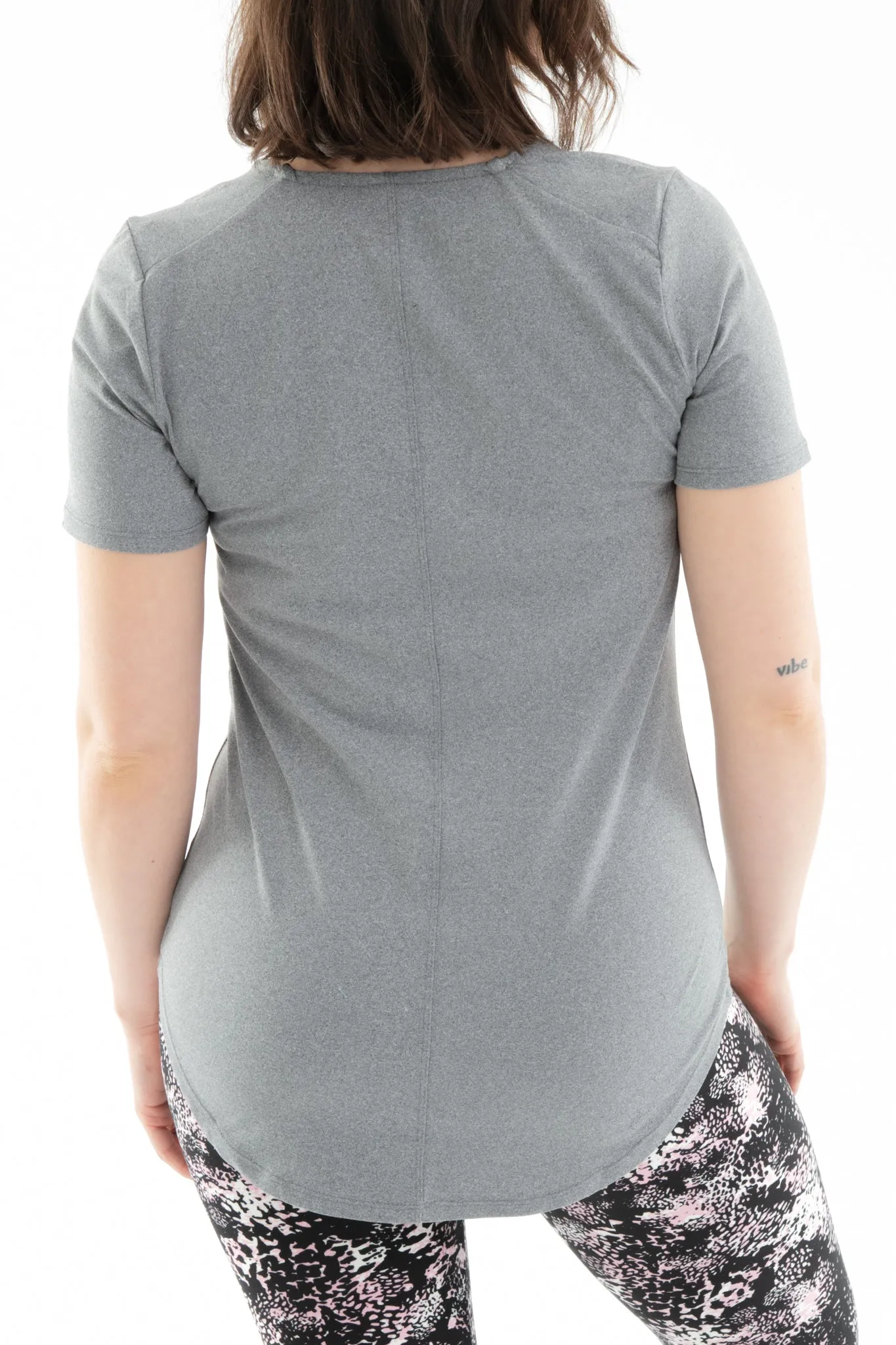 Light Gray - Short Sleeve Tunic Top sold by Just Cozy product image thumbnail 4