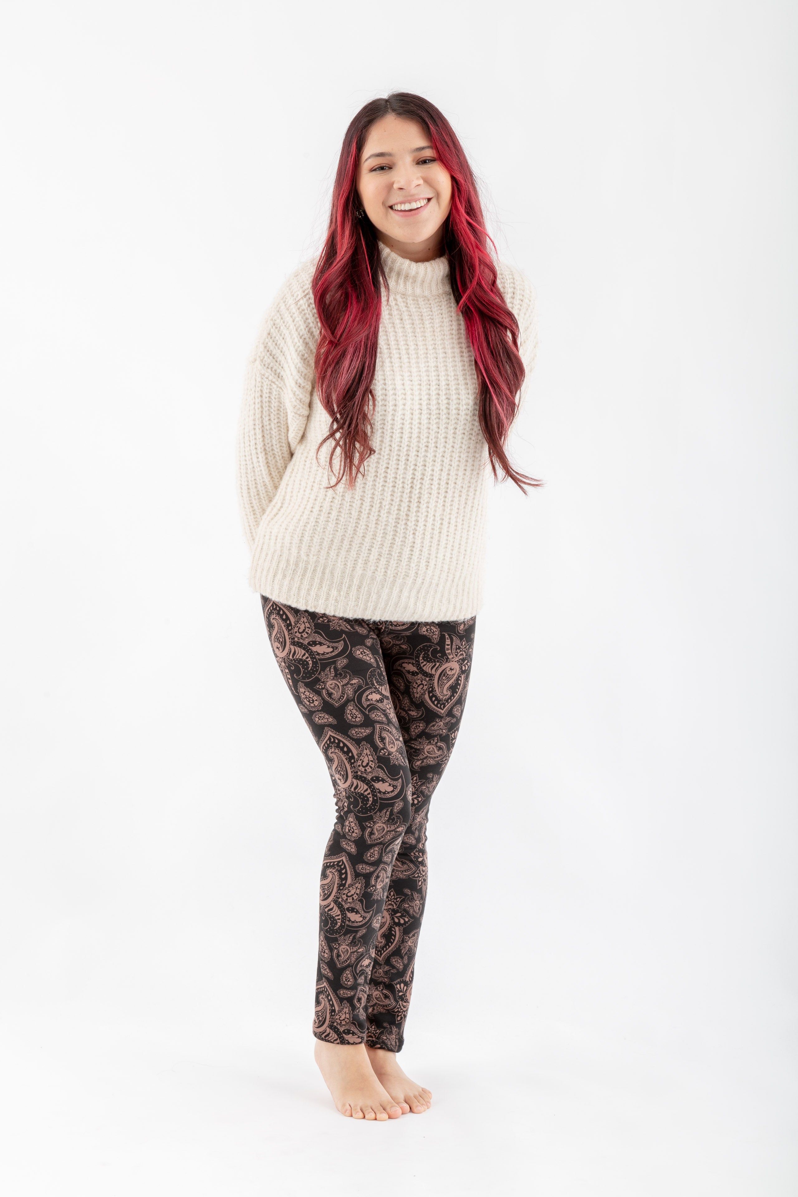 Brown Paisley - Cozy Lined sold by Just Cozy product image thumbnail 3