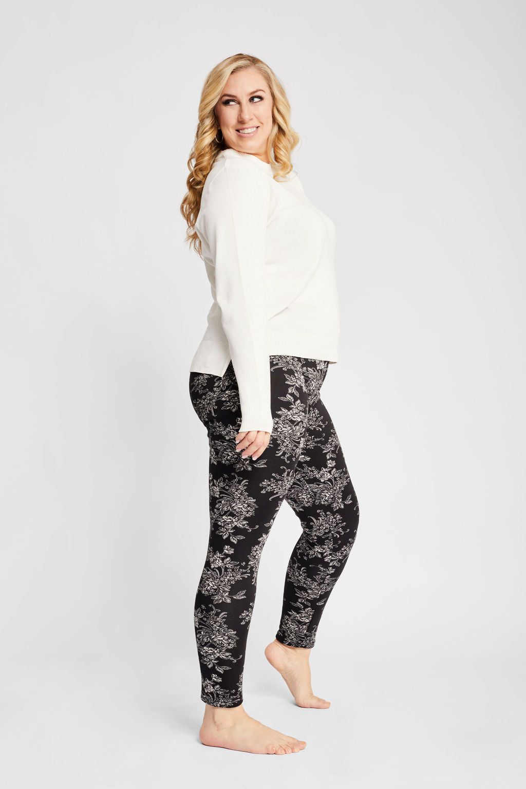 Black Floral - Cozy Lined sold by Just Cozy product image thumbnail 4