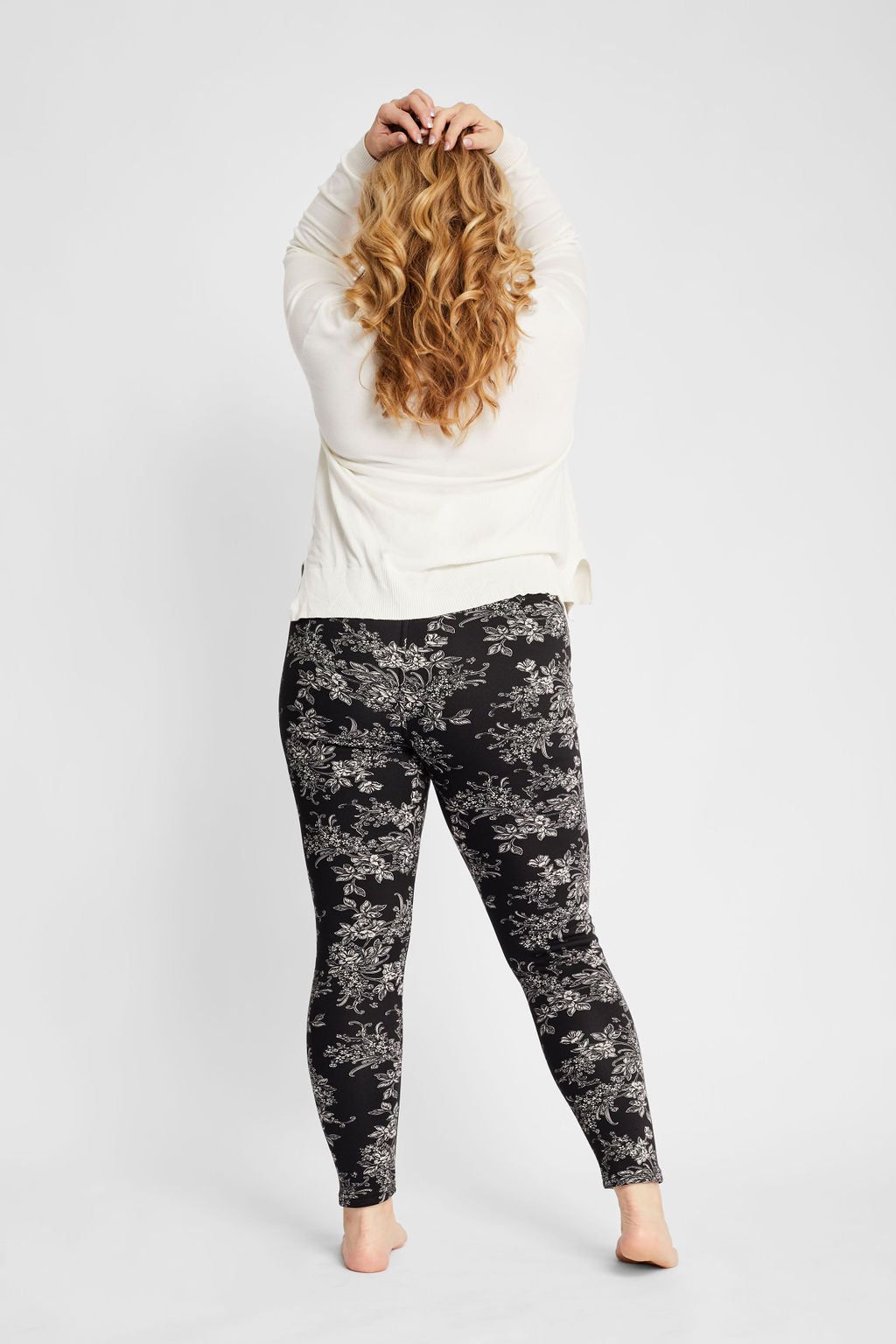 Black Floral - Cozy Lined sold by Just Cozy product image thumbnail 5