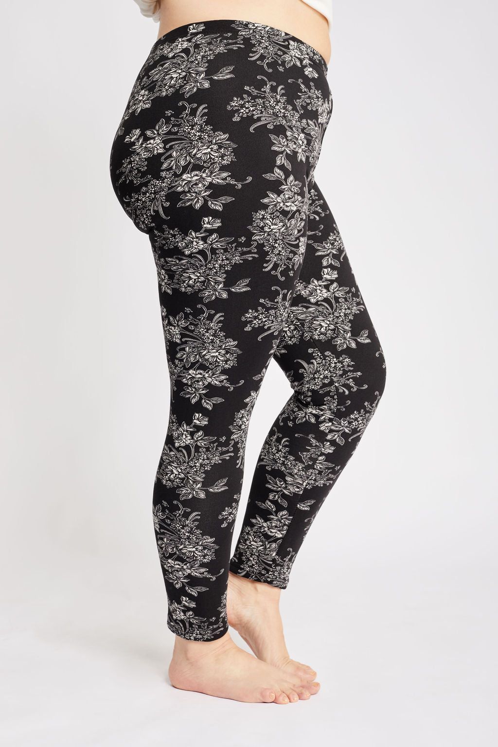 Black Floral - Cozy Lined sold by Just Cozy